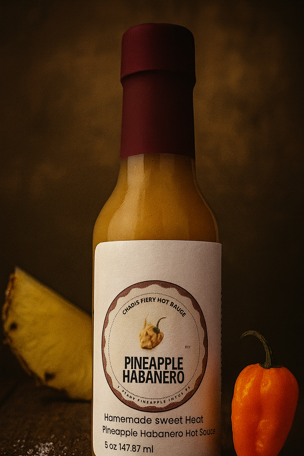 Chad’s Fiery Hot Sauce - Pineapple Habanero