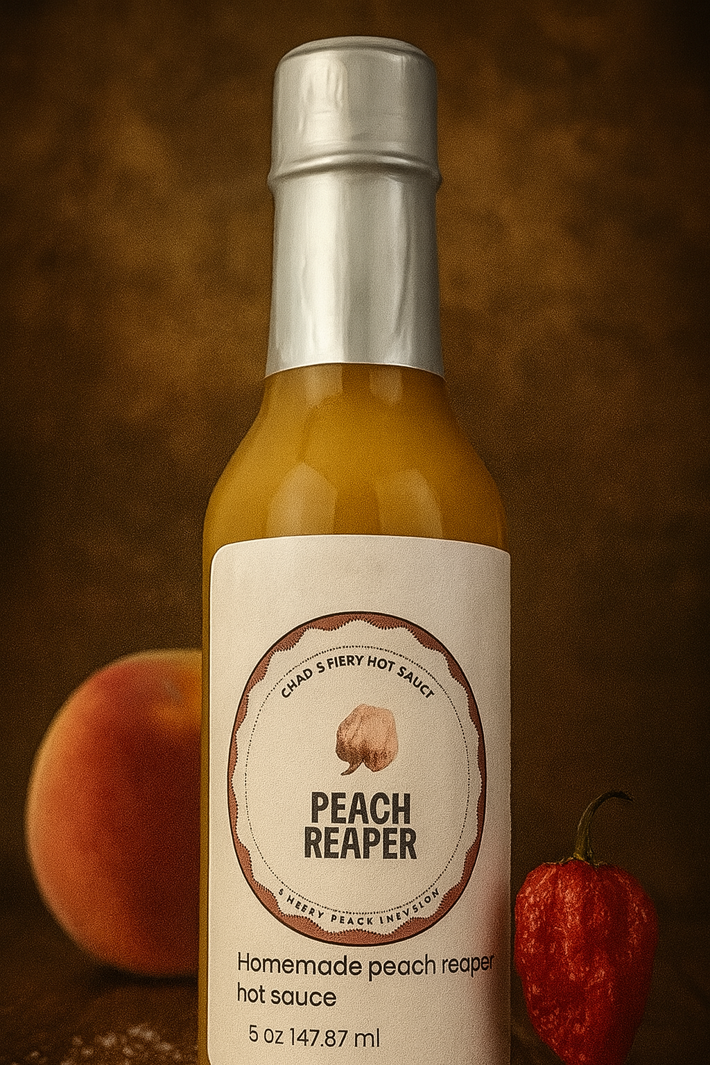 Chad’s Fiery Hot Sauce - Peach Reaper