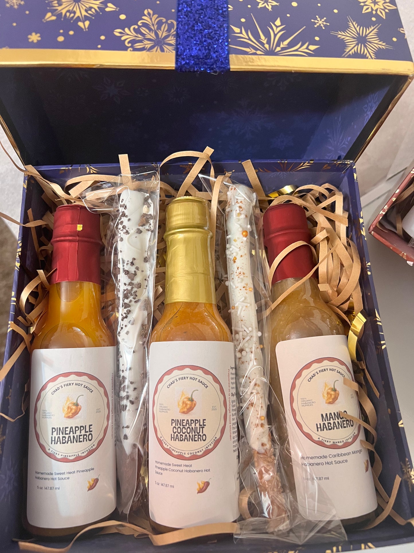 Chad’s Fiery Hot Sauce - 3 pk Christmas Gift Set