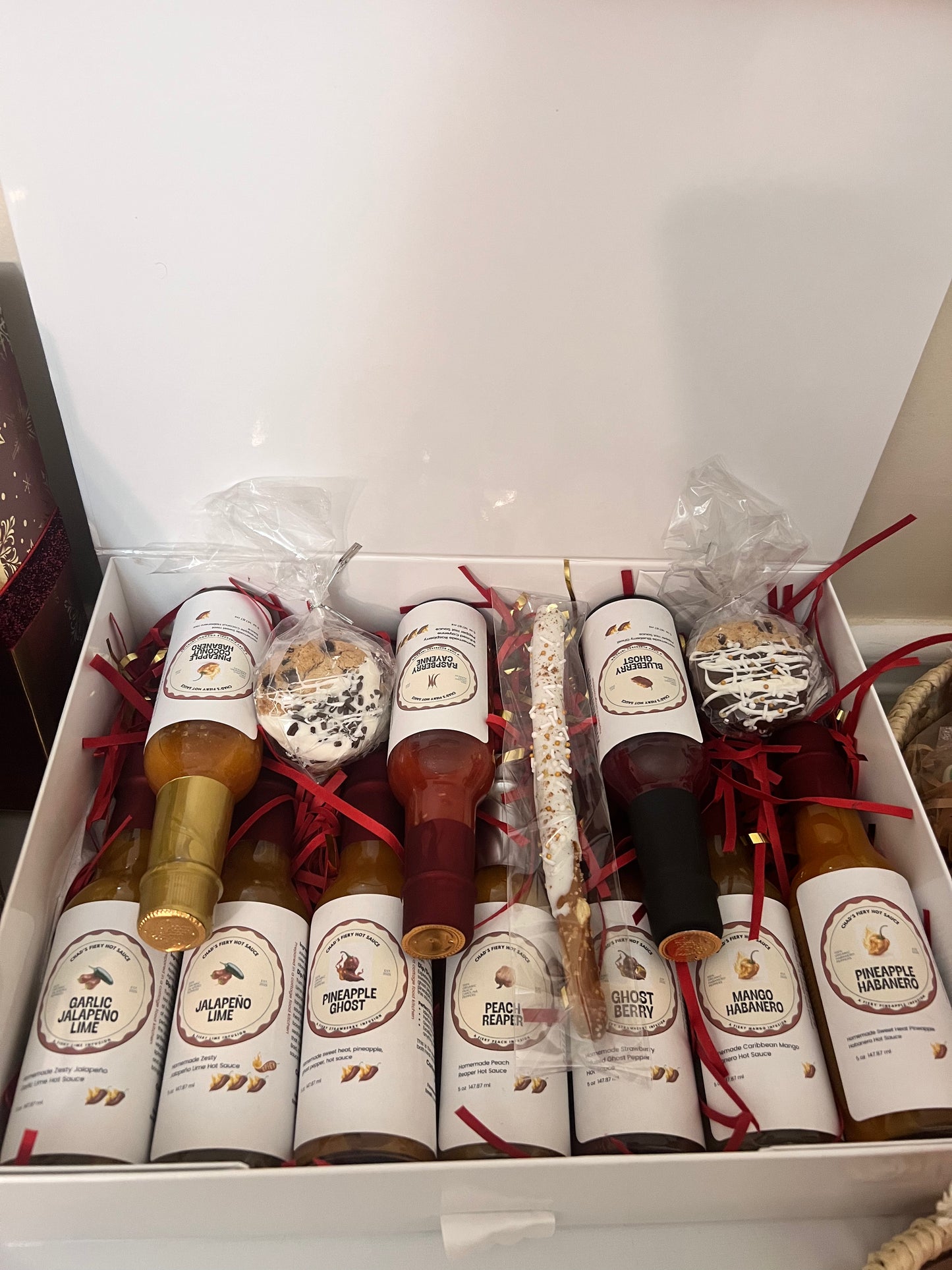 Chad’s Fiery Hot Sauce- Christmas 10 pack gift box set