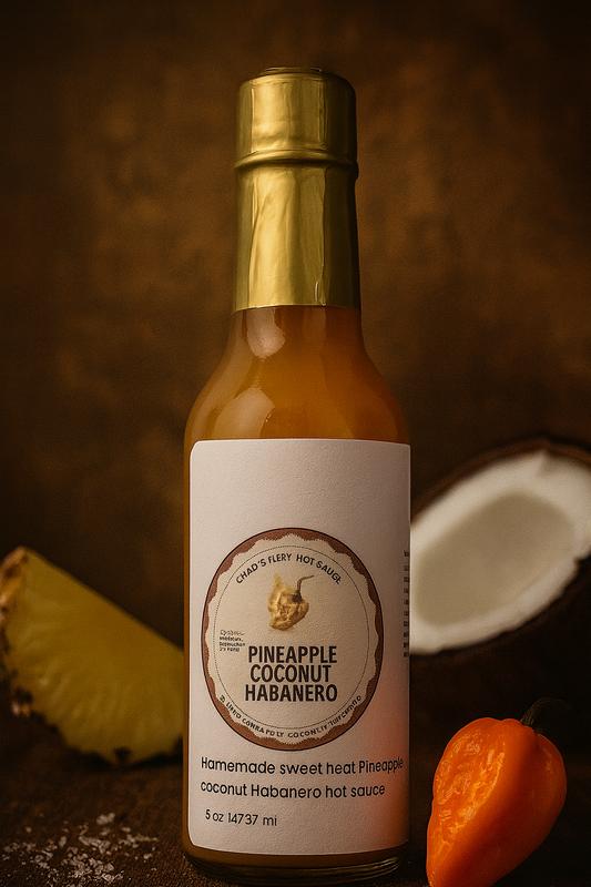 Chad’s Fiery Hot Sauce - Pineapple Coconut Habanero