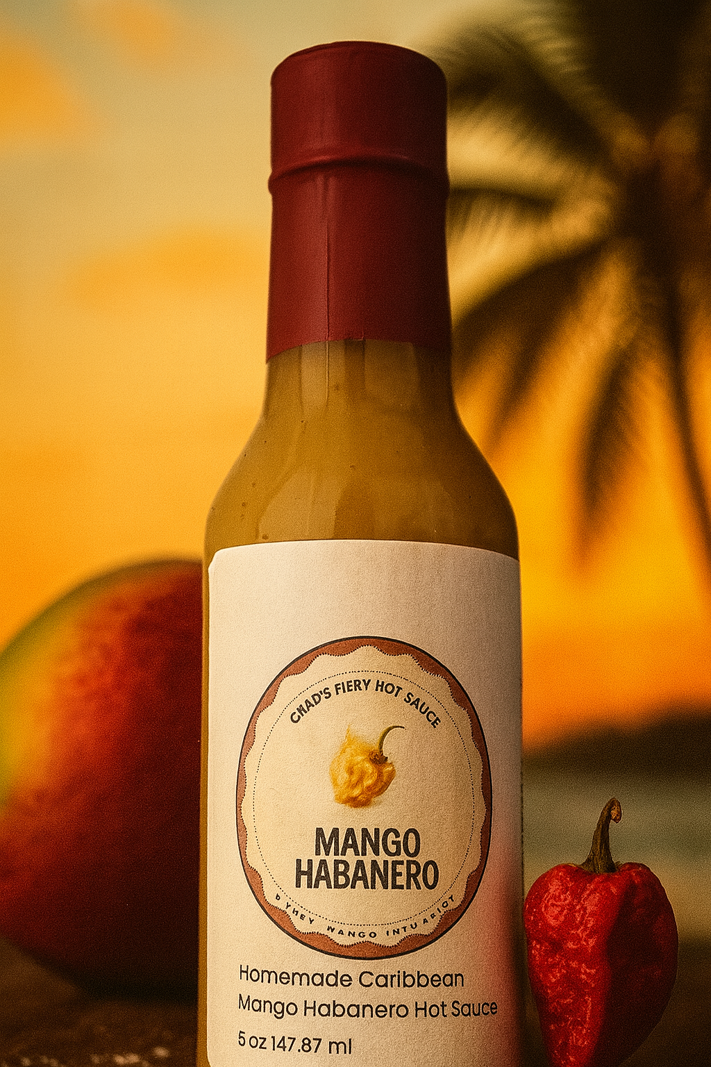 Chad’s Fiery Hot Sauce - Mango Habanero